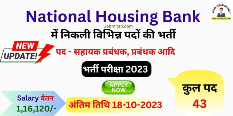 NHB Managers and Various Recruitment 2023