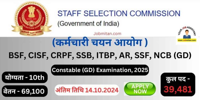 SSC Constable GD Recruitment 2025